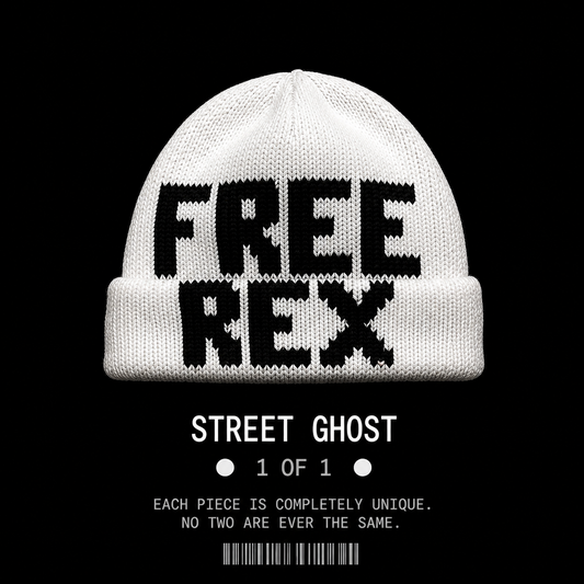 FREE REX® “STREET GHOST” Handmade Knit Beanie