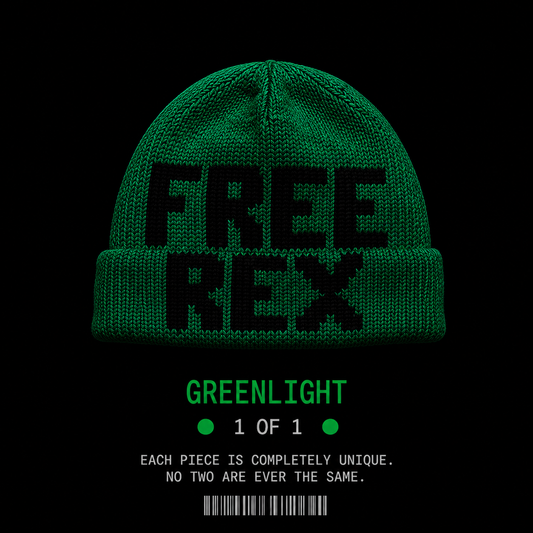 FREE REX® “GREENLIGHT” Handmade Knit Beanie