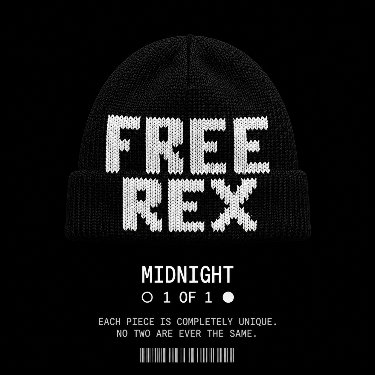FREE REX® “MIDNIGHT” Handmade Knit Beanie